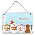 thumbnail image 1 of Merry Christmas Carolers Briard Brown Wall or Door Hanging Prints, 1 of 1