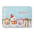 thumbnail image 1 of Merry Christmas Brittany Spaniel Machine Washable Memory Foam Mat, 1 of 4