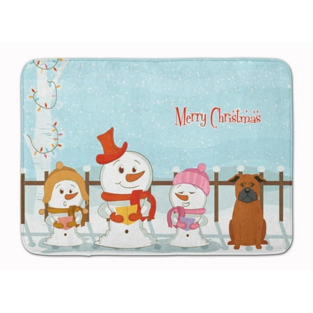 Merry Christmas Chinese Chongqing Dog Machine Washable Memory Foam Mat