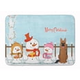 thumbnail image 1 of Merry Christmas Carolers German Shepherd Machine Washable Memory Foam Mat, 1 of 4