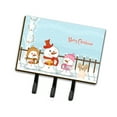 thumbnail image 1 of Merry Christmas Carolers Papillon Sable White Leash or Key Holder, 1 of 4