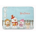 thumbnail image 1 of Merry Christmas Carolers Papillon Sable White Machine Washable Memory Foam Mat, 1 of 4