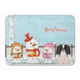 thumbnail image 1 of Merry Christmas Carolers Pekingese Black White Machine Washable Memory Foam Mat, 1 of 4