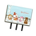 thumbnail image 1 of Merry Christmas Carolers Staffordshire Bull Terrier Brown Leash or Key Holder, 1 of 1