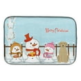 thumbnail image 1 of Merry Christmas Carolers Yellow Labrador Dish Drying Mat, 1 of 7
