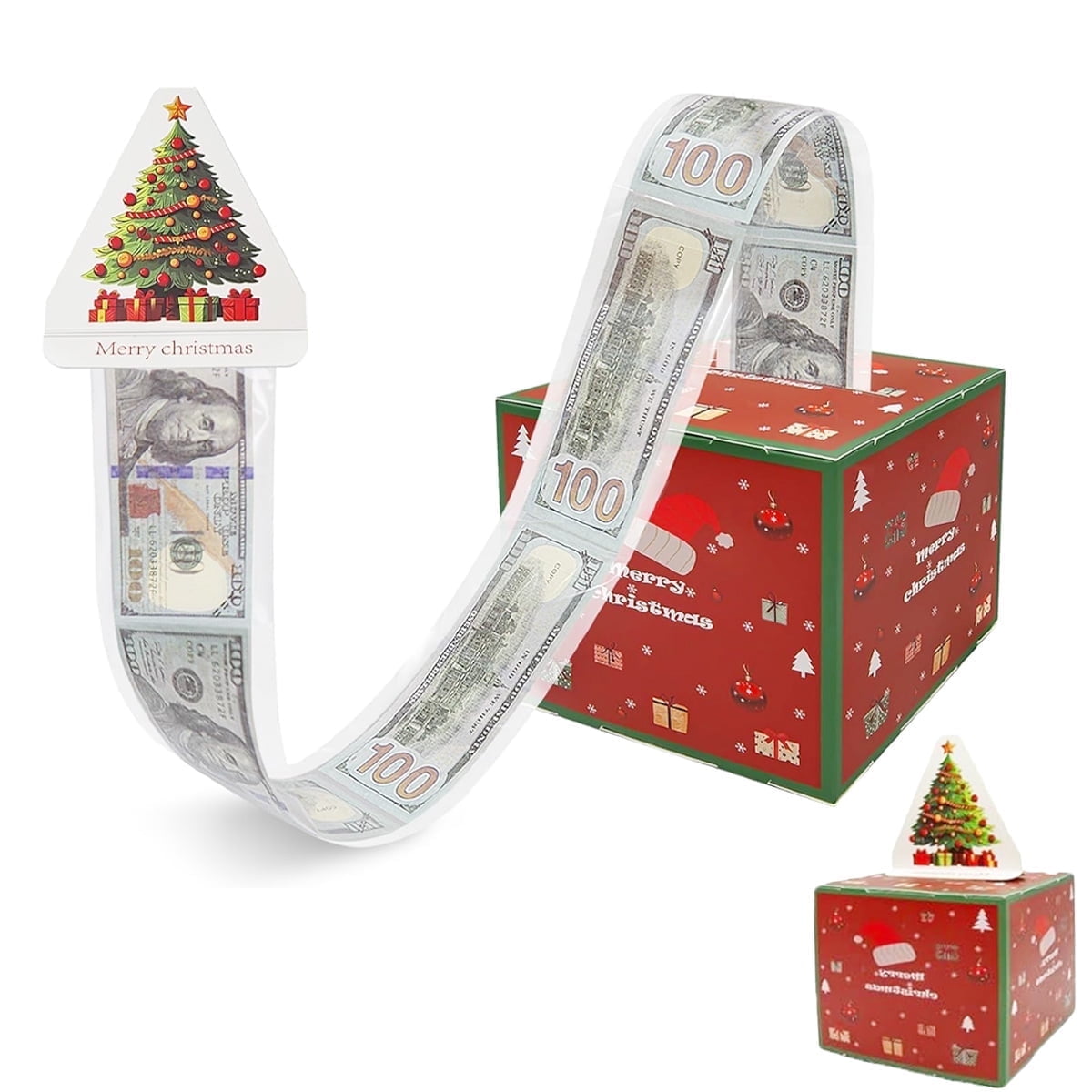 Merry Christmas Cash Box Gift Box, Fun Pull Money Gift Box Cash Surprise Box Gift Box Christmas Money Gift For Friends Girlfriend Wife Sister Christmas P 40345201