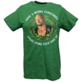 thumbnail image 1 of Merry Christmas Cause Stone Cold Steve Austin Said So Mens Green T-shirt 4XL, 1 of 4