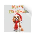 thumbnail image 1 of Merry Christmas Cavalier King Charles Spaniel Enjoys Woofmas Winter Xmas Holiday Cutout Transfer Sticker Dog Lover Gifts Transparent Decal Art Decor - 02022, 1 of 5