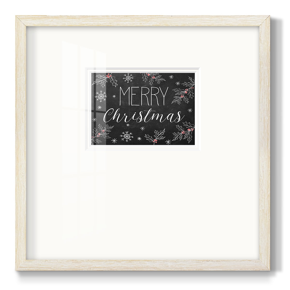 Merry Christmas ChalkboardPremium Framed Print