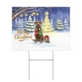 thumbnail image 1 of Merry Christmas Chesapeake Bay Retriever Snowy Winter with Gifts Tree Decorations Yard Sign Chessie Dog Lover Outdoor Home Lawn Garden Porch Decor - 12020, 1 of 5