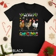 thumbnail image 1 of Merry Christmas Chicken T-Shirt – Santa Hat Funny Xmas Tee – Holiday Animal Humor Shirt, 1 of 2
