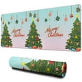 thumbnail image 1 of Merry Christmas Christmas Tree Large Gaming Mouse Pad Extended Mousepad Gaming with Stitched Edges, Non-Slip Base, Water Resist Keyboard Pad for Gamer, Office & Home, 31.5 X 11.8 in, 1 of 7