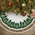thumbnail image 1 of Merry Christmas Christmas Tree Skirt 36 Inch, Snowflake Winter Holiday Tree Mat Decoration, 1 of 7