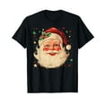 thumbnail image 1 of Merry Christmas Classic Santa Claus Vintage Style T-Shirt for Men Women Cotton Top Tee Casual Short Sleeves, 1 of 2