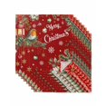 thumbnail image 1 of Merry Christmas Cloth Napkins Set of 8 Reusable Dinner Napkins, Red Xmas Tree Snowflake Poinsettia Winter Cocktail Napkin Washable Table Napkins for Wedding/Holiday Party/Baby Shower 20"x20", 1 of 7