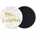 thumbnail image 1 of Merry Christmas Coasters Set of 2, Absorbent Coasters for Drinks, Xmas Snowflakes Polka Dot Winter New Year Coaster for Desk Coffee Table Protection, Home Decor House Warming Gifts 4", 1 of 8