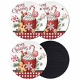 thumbnail image 1 of Merry Christmas Coasters Set of 4, Absorbent Coasters for Drinks, Ice Cream Snowflakes Candy Pine Needles Coaster for Desk Coffee Table Protection, Home Decor House Warming Gifts 4", 1 of 8