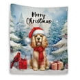 thumbnail image 1 of Merry Christmas Cocker Spaniel Enjoys Woofmas Winter Xmas Holiday Quilt Blanket Cockers Dog Lover Gifts Cozy Comforter Throw Blanket - 02022, 1 of 5