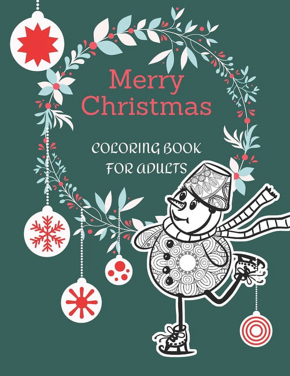 Merry Christmas: Coloring Book for Adults: Christmas Coloring Book for ...