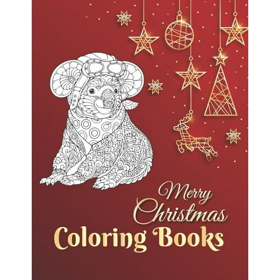 Merry Christmas Coloring Books: Merry Christmas Coloring Books for Adults Relaxation (Paperback)