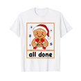 thumbnail image 1 of Merry Christmas Cute Gingerbread T-Shirt for Men Women Cotton Top Tee Fashion Casual Short Sleeves, 1 of 3