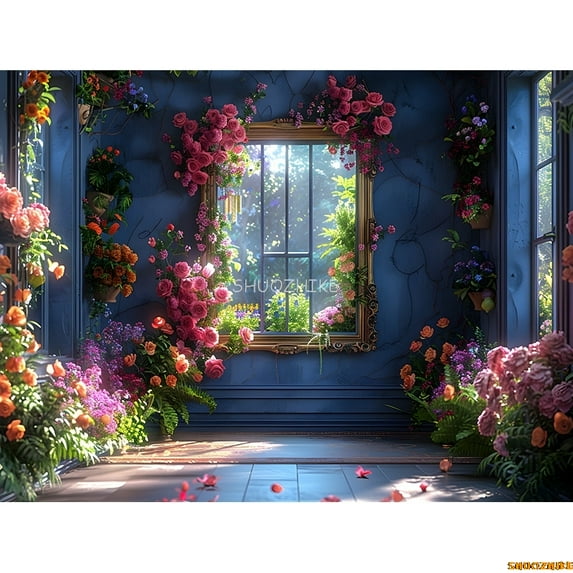 Merry Christmas Day Sce New Year Photography Backdrop Props Winter Fireplace Living Room Gift Holiday Photo Background RS-10