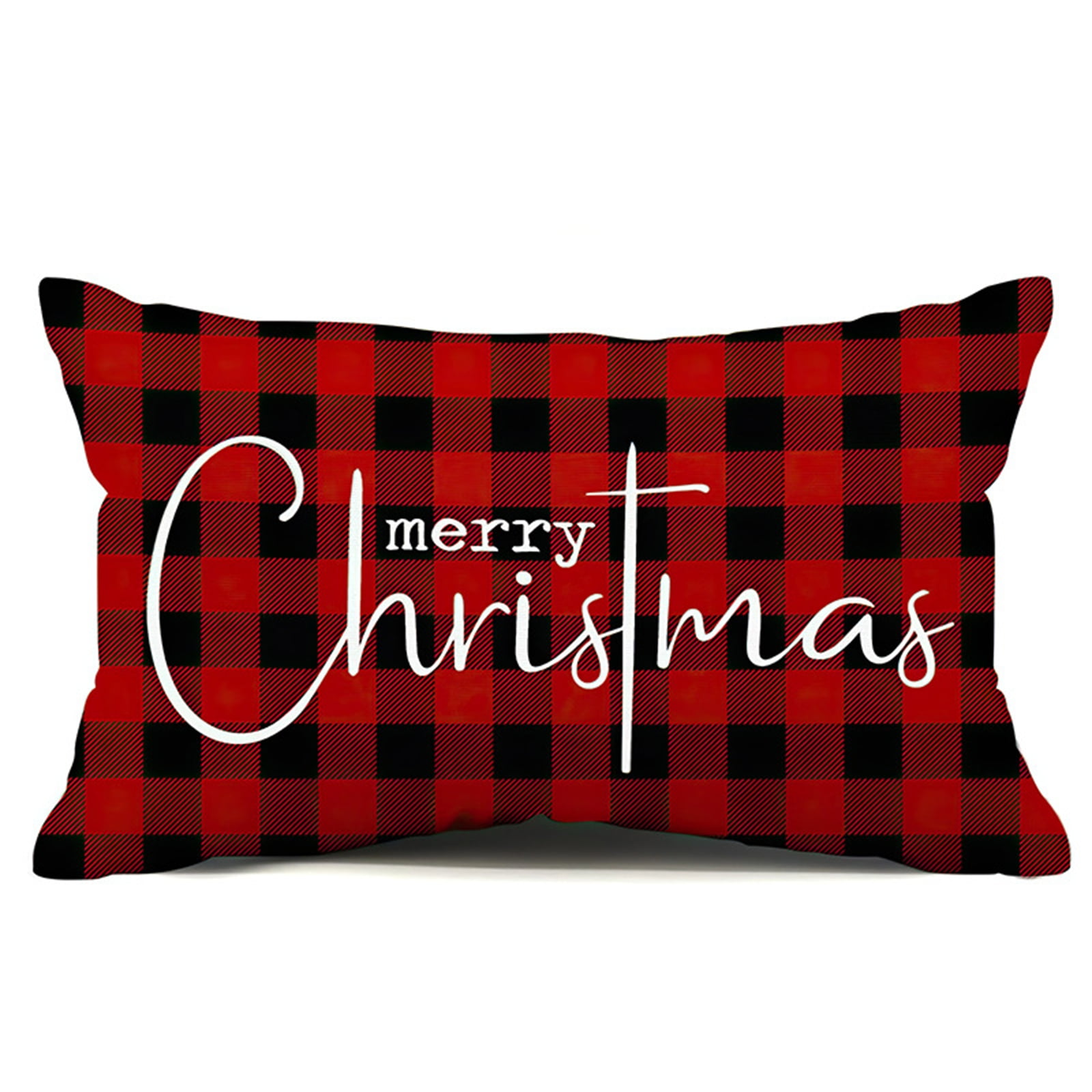 Merry Christmas Decorative Pillow Covers, 12x20 Inch Pillow Cover, 1Pcs