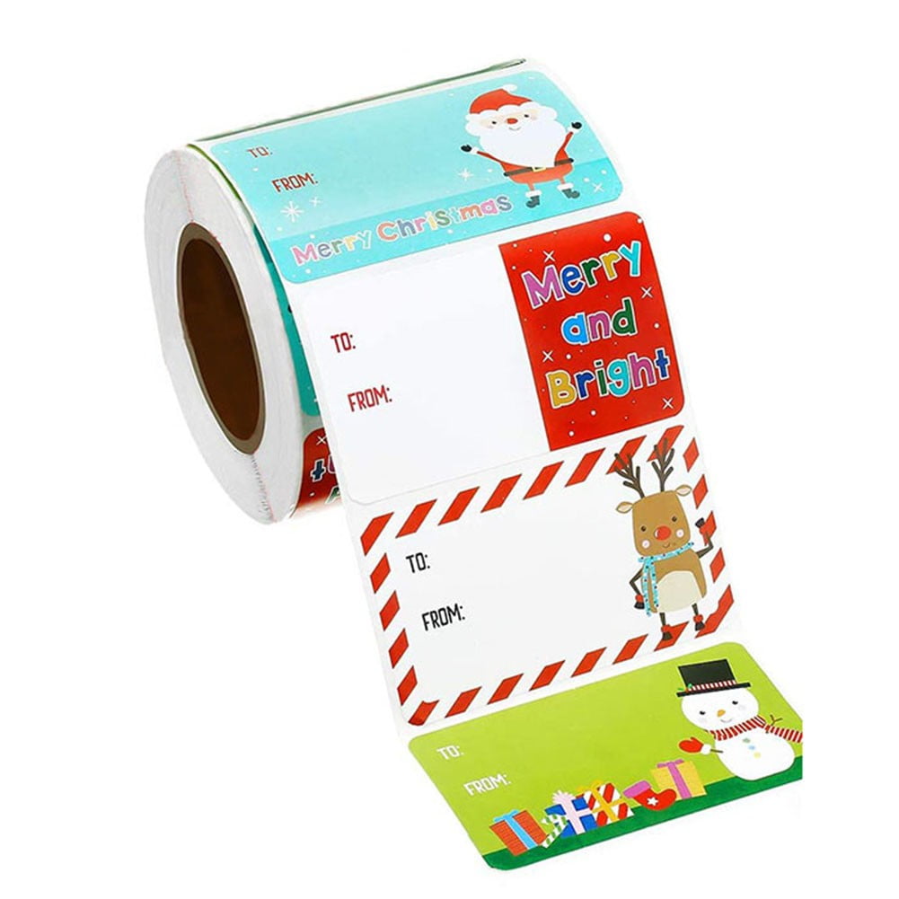 Merry Christmas Decorative stickers for Presents Wrapping Gift Name Tag