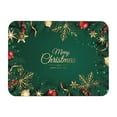 thumbnail image 1 of Merry Christmas Dish Drying Mat Gold Green Dish Drainer Mats 16x20 Inch Holiday Decorative Absorbent Dishes Pad Heat Resistant Foldable Mats Pads for Kitchen Counter Sink, 1 of 5