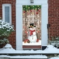 thumbnail image 1 of Taicans Merry Christmas Door Cover - Santa & Reindeer Holiday Decor,Waterproof Christmas Door Banner,Outdoor/Indoor Christmas Decorations,Winter Wonderland Christmas Door Decorations,71x35in, 1 of 6