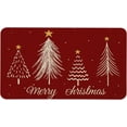 thumbnail image 1 of Merry Christmas Door Mat 17x29 Inch Red Christmas Tree Doormat Decorative Outdoor Winter Decoration Indoor Outdoor Entrance Floor mat, Non Slip Welcome Party Decor, 1 of 6