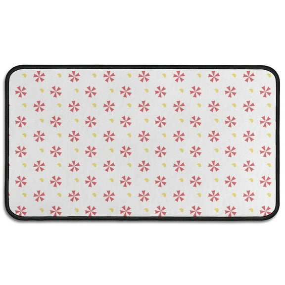 Merry Christmas Doormat 17x30 Inch, Vintage Xmas Welcome Mat with Santa Design - Non-Slip Rubber Backing for Indoor Outdoor Use, Holiday Home Decor