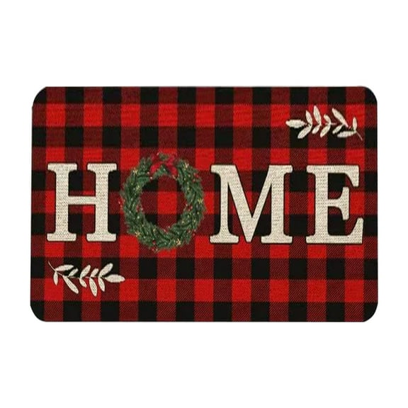 Merry Christmas Doormat, Christmas Non-Slip Door Mat for Front Door Outdoor Bathroom Bedroom Decor, 20x30in