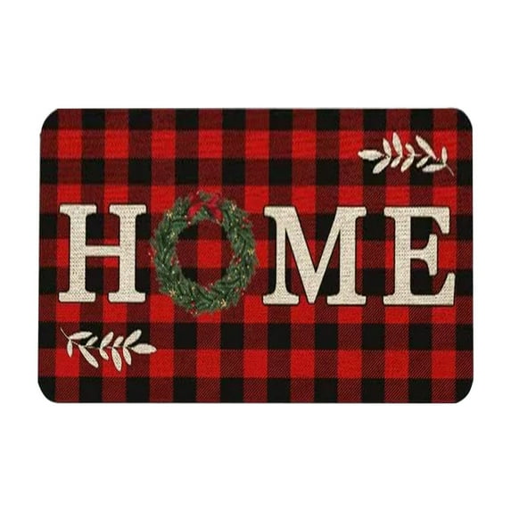 Merry Christmas Doormat, Christmas Non-Slip Door Mat for Front Door Outdoor Bathroom Bedroom Decor, 20x30in