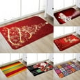 thumbnail image 1 of Merry Christmas Doormat, Christmas Decorative Doormat Indoor & Outdoor Non-Slip and Washable Winter Holiday Floor Runner Area Mats for Bathroom Entryway Hallway Dining Living Room, 31.5x19.7in, 1 of 8