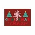 thumbnail image 1 of Merry Christmas Doormat, Christmas Trees Decorative Indoor Outdoor Entrance Doormat Xmas Winter Welcome Door Mat Anti-Slip Rubber for Seasonal Holiday Decoration 24 x 16 Inch 30x 18 Inch, 1 of 5