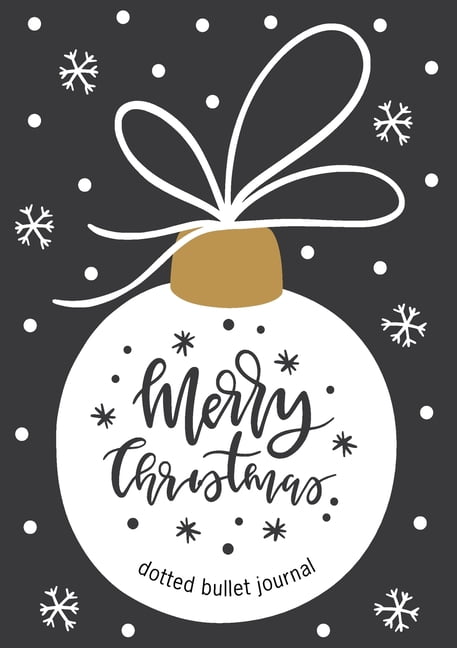 Merry Christmas Dotted Bullet Journal: Cheaper and More Useful than a Card! (White Ornament) Medium A5 - 5.83X8.27, (Paperback)