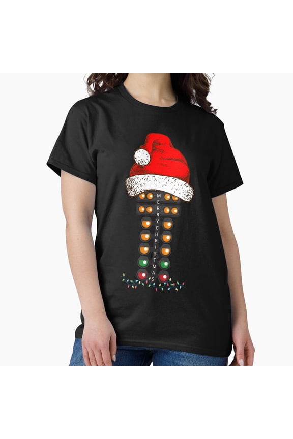 Merry Christmas Drag Racing Tree For St. Nick Car Racer Holiday Xmas Gift G14579 Unisex T-Shirt, Up to Size 5XL