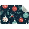 thumbnail image 1 of Merry Christmas Elements Xmas Baubles Pattern Entryway Rug, 2x3 Area Rug Indoor Door Mat Non-slip Washable Floor Carpet Rug for Bedroom Office Dining Room Bathroom, 1 of 7