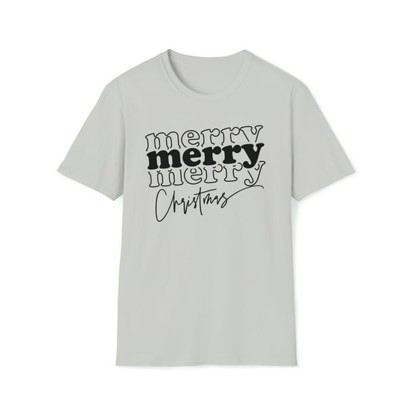 Merry Christmas Family, Gildan Unisex Softstyle T-Shirt, Graphic Tee, S-3XL