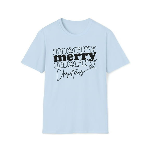 Merry Christmas Family, Gildan Unisex Softstyle T-Shirt, Graphic Tee, S-3XL