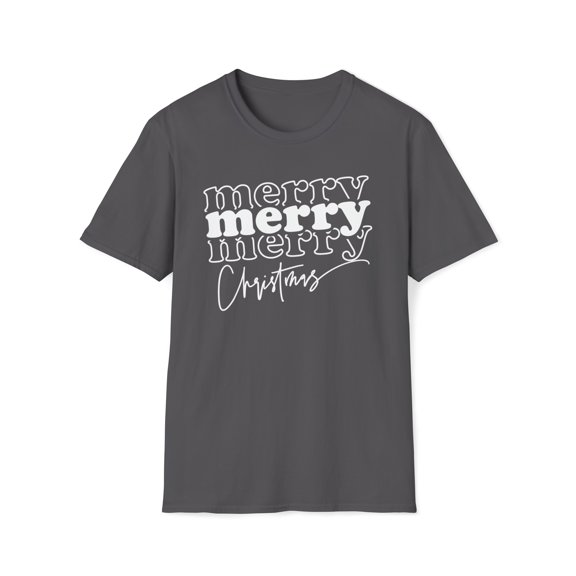 Merry Christmas Family, Gildan Unisex Softstyle T-Shirt, Graphic Tee, S-3XL