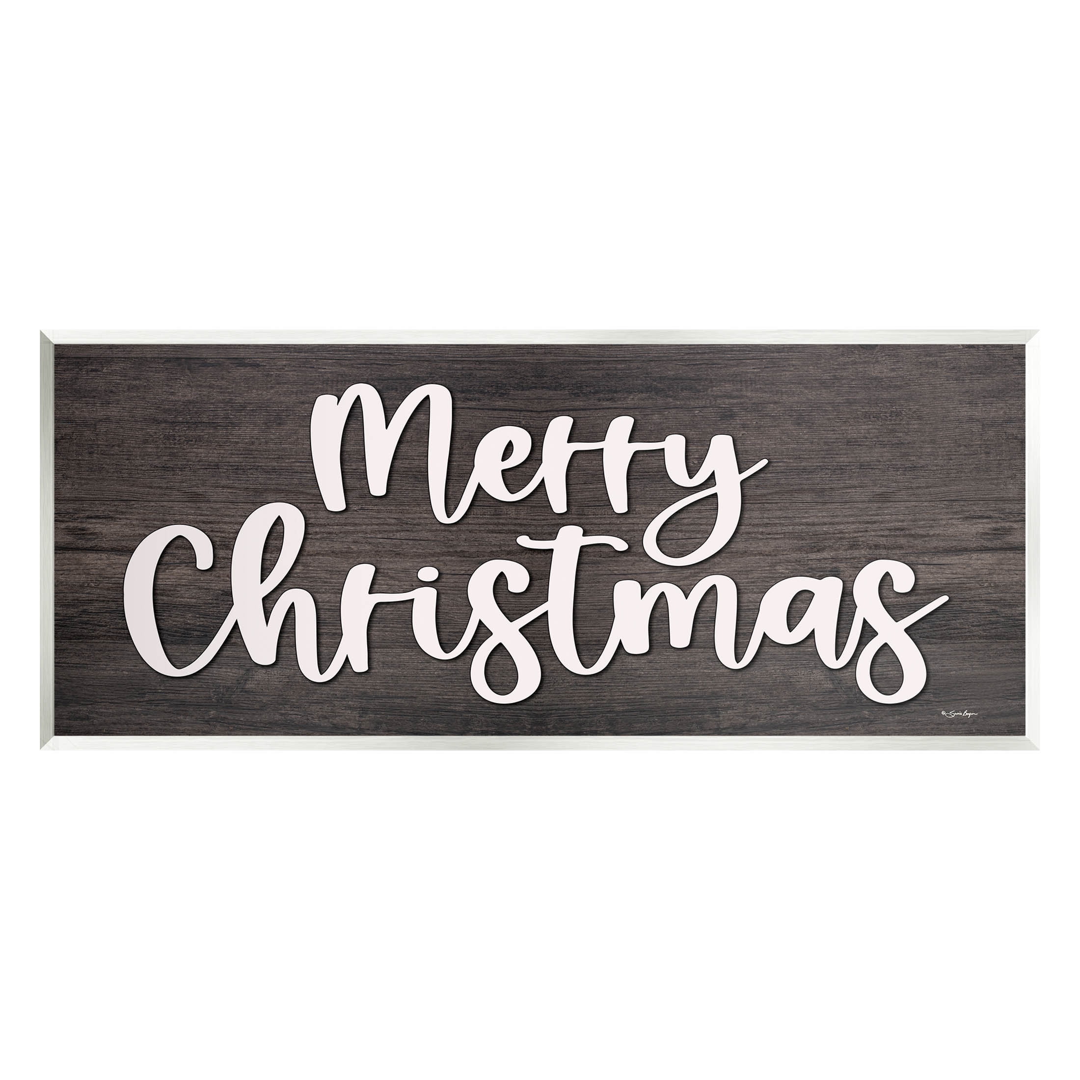 Merry Christmas Farmhouse Phrase Holiday Graphic Art Unframed Art Print Wall Art