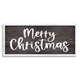 thumbnail image 1 of Merry Christmas Farmhouse Phrase Holiday Graphic Art White Framed Art Print Wall Art, 1 of 8