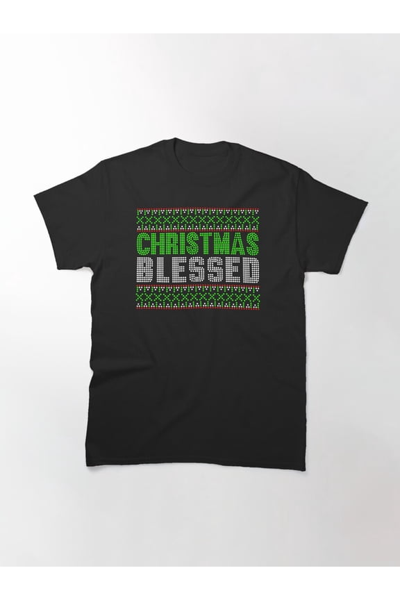 Merry Christmas Father Christmas Claus Xmas Season Blessed Style Unisex T-Shirt up to Size 5XL