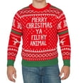 thumbnail image 1 of Merry Christmas Filthy Animal Kevin Festive Holiday Ugly Chritmas Sweater, 1 of 4