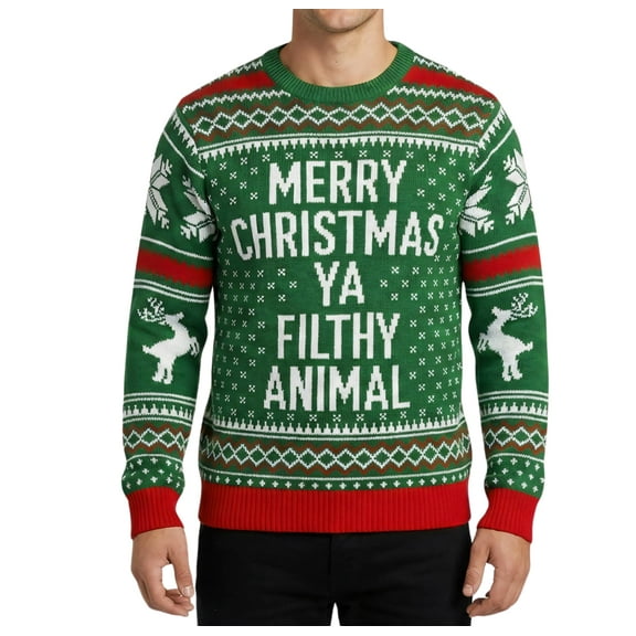 Merry Christmas Filthy Animal Kevin Festive Holiday Ugly Chritmas Sweater