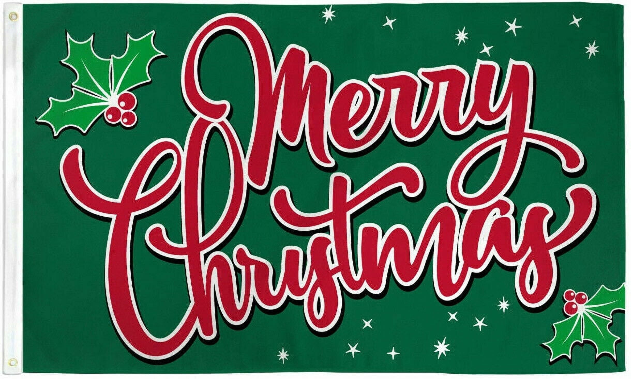 Christmas Joy Flag 3x5ft – Holiday Xmas Banner With Candy Cane – Multicolor Polyester