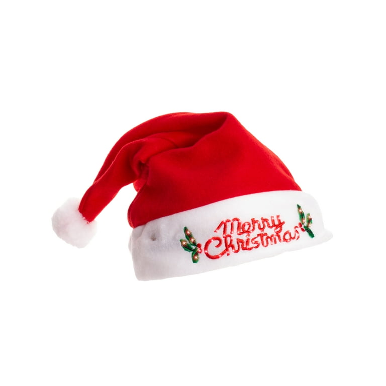 Hat with flashing 2024 light on top