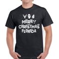 thumbnail image 1 of Merry Christmas Florida Xmas USA Print Men Shirt White Print - S M L XL 2XL 3XL 4XL 5XL Xmas Graphic Tee - Shirts Christmas Party Men T-Shirt Top Gift, 1 of 2